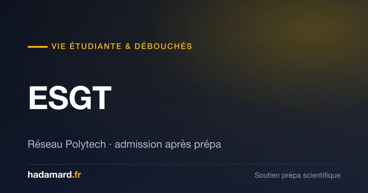 ESGT Le Mans : géomètre, vie étudiante et débouchés