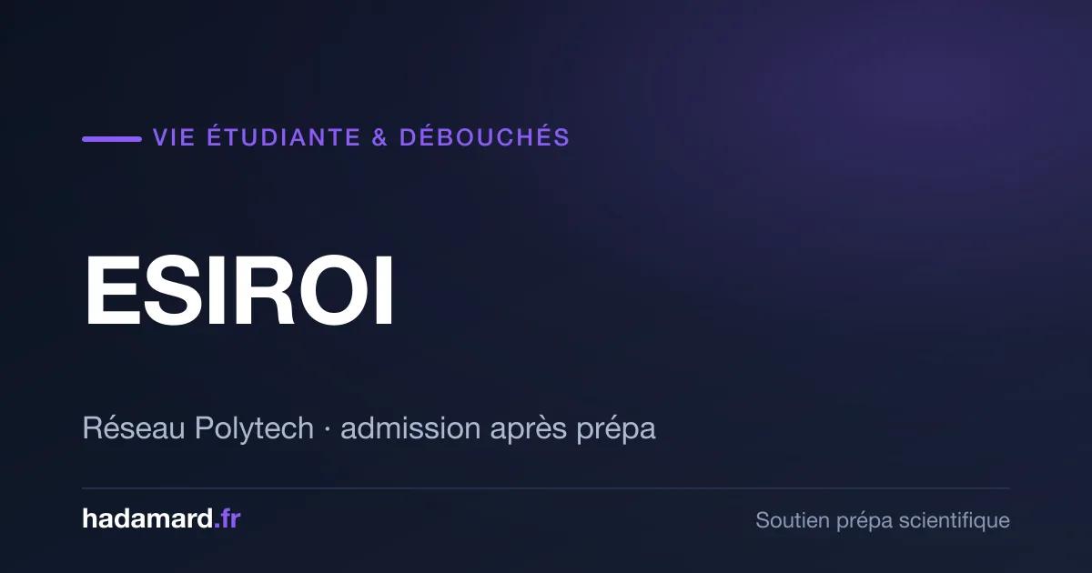 ESIROI La Réunion : vie étudiante et débouchés